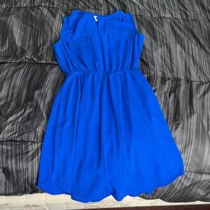 Monteau Vibrant Blue Mini Dress